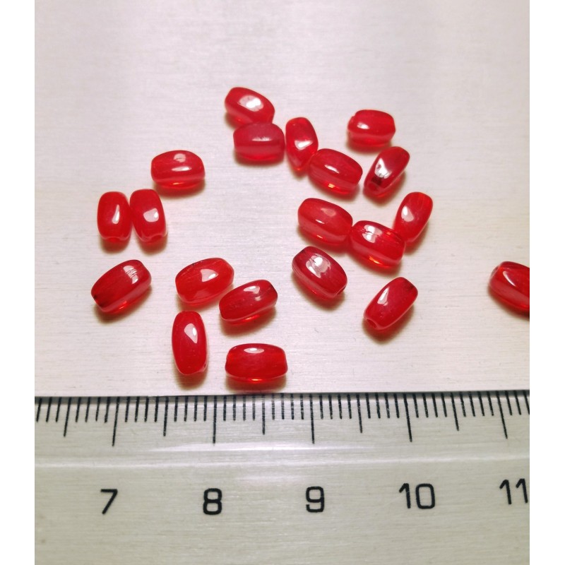 Ovale Rosso Arancio - Pasta Vitrea