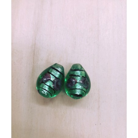 Goccia con rosellina verde 2