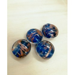 Pasticca murrina con pennellate dorate