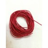 Cordino in cotone cerato rosso