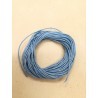 Cordino in cotone cerato celeste