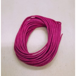 Cordino in cotone cerato fucsia