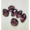 Barilotti di cristallo sfaccettato - ametista