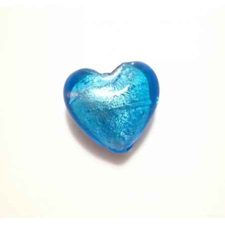 Cuore grande murrina azzurro